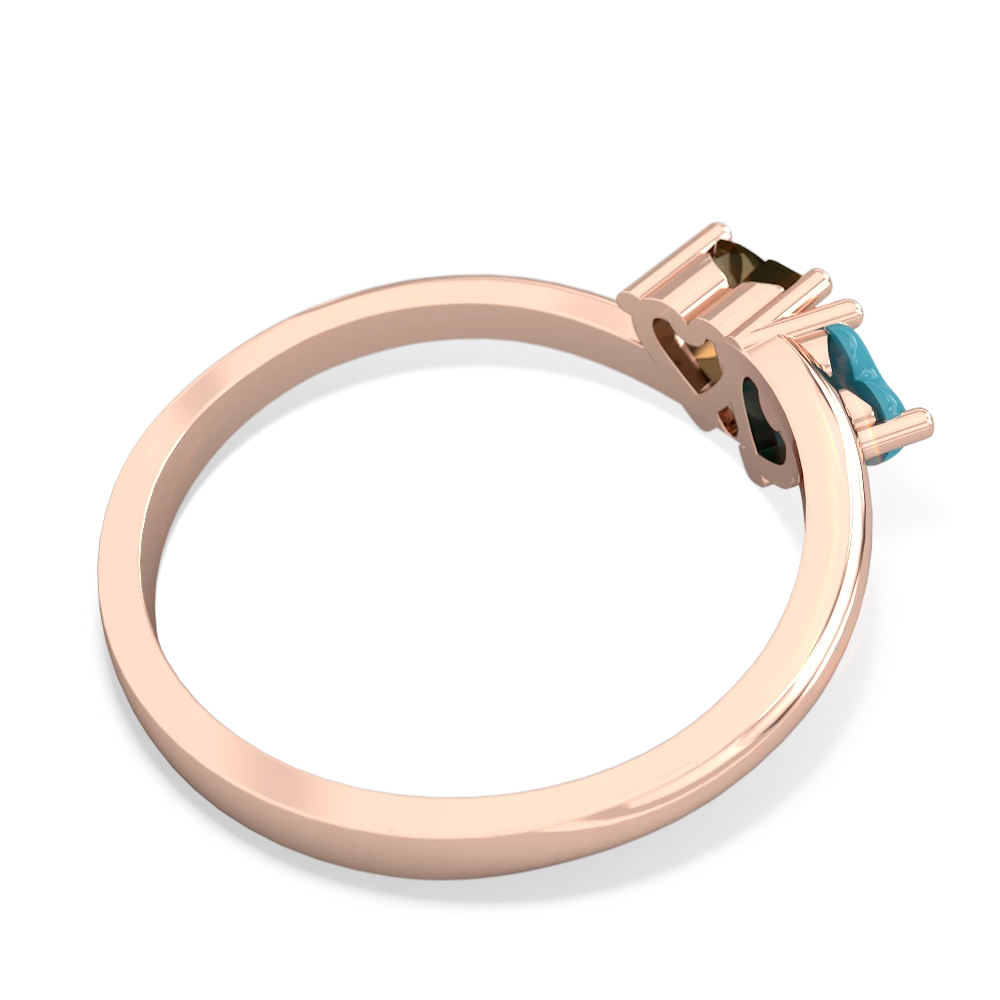 Turquoise Sweethearts 14K Rose Gold ring R5260