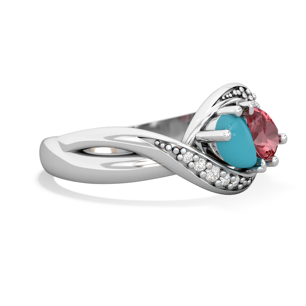 Turquoise Summer Winds 14K White Gold ring R5342