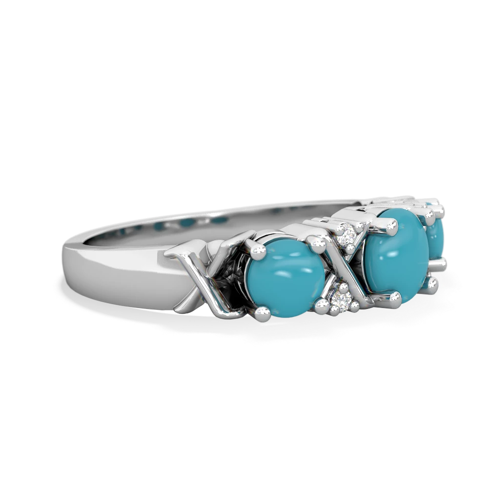 Opal Hugs And Kisses 14K White Gold ring R5016