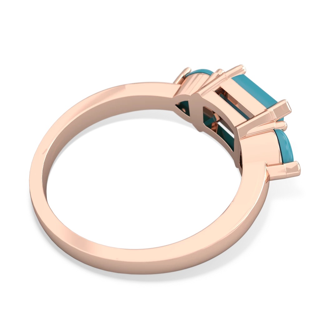 Onyx Three Stone 14K Rose Gold ring R5235