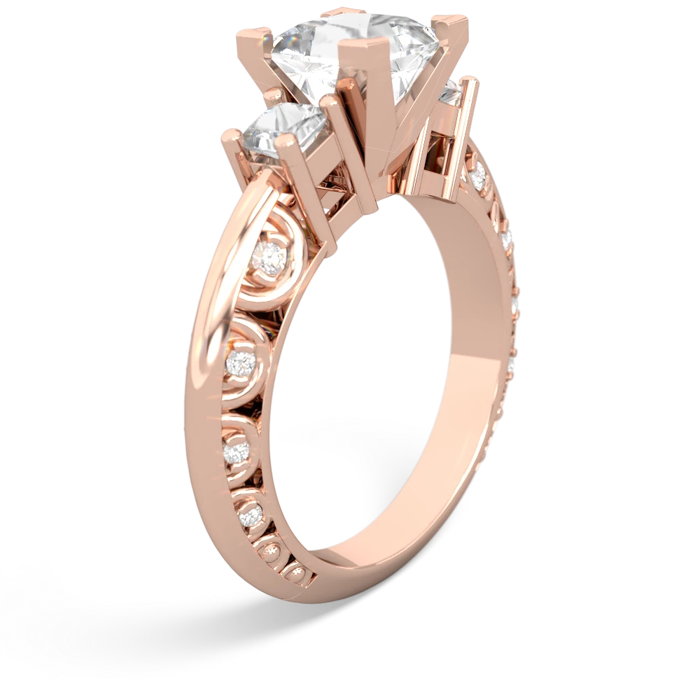 Onyx Eternal Embrace Engagement 14K Rose Gold ring C2001