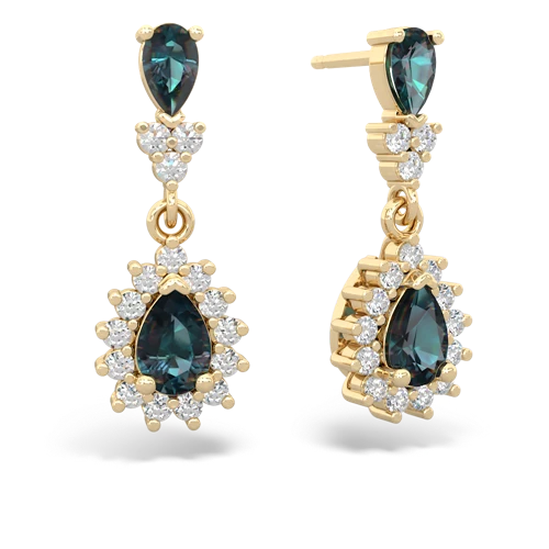 alexandrite-alexandrite dangle earrings