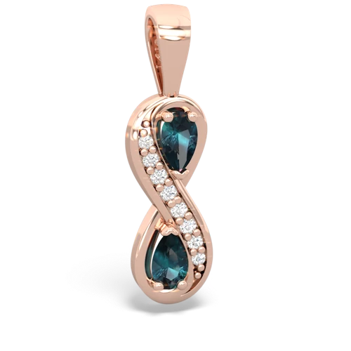 alexandrite-alexandrite keepsake infinity pendant