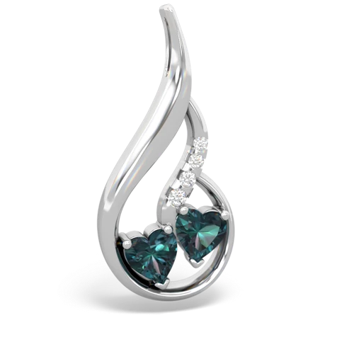 alexandrite-alexandrite keepsake swirl pendant