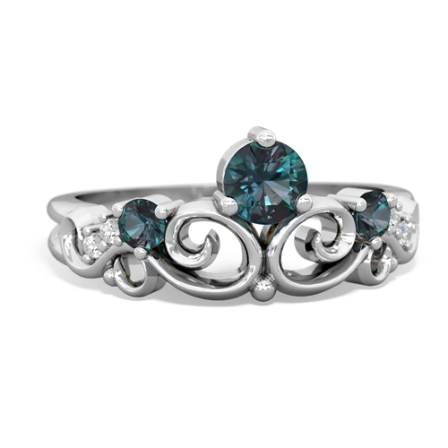 blue topaz-tourmaline crown keepsake ring