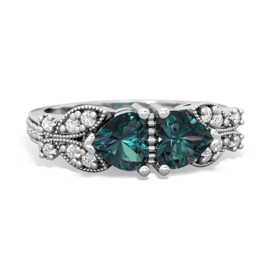 alexandrite-alexandrite keepsake butterfly ring