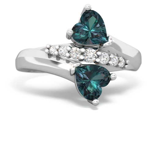 alexandrite-alexandrite modern ring