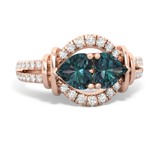 alexandrite-alexandrite pave keepsake ring