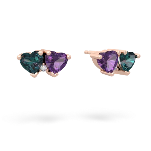 alexandrite-amethyst  earrings