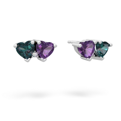 alexandrite-amethyst  earrings