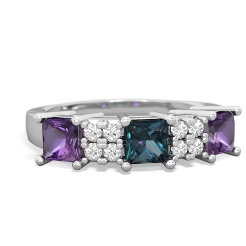 alexandrite-amethyst timeless ring