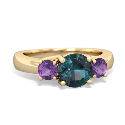 alexandrite-amethyst timeless ring