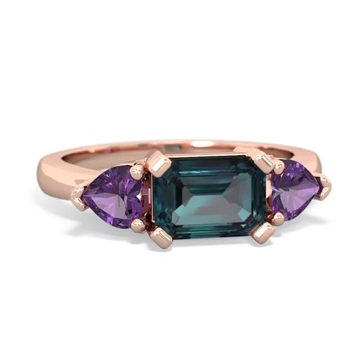 alexandrite-amethyst timeless ring