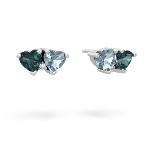 alexandrite-aquamarine  earrings