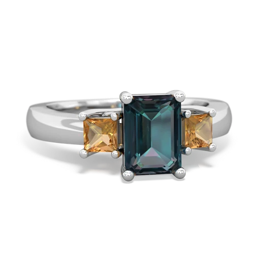 alexandrite-citrine timeless ring