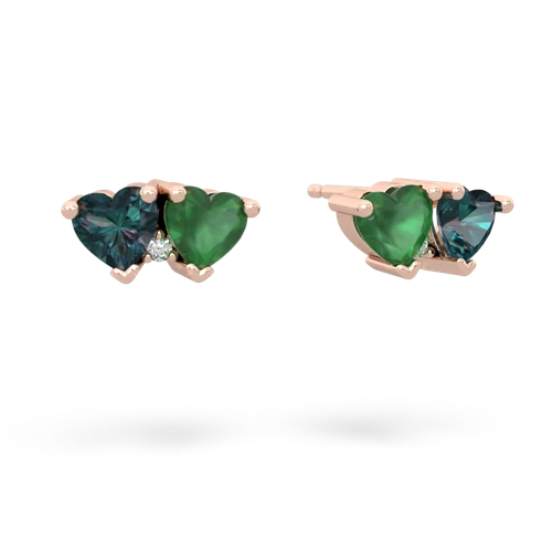 alexandrite-emerald  earrings