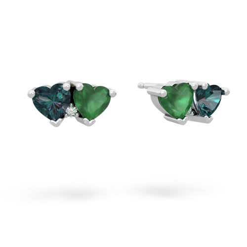 alexandrite-emerald  earrings