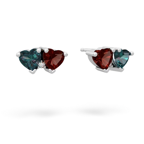 alexandrite-garnet  earrings