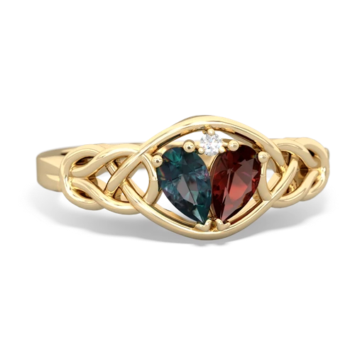 Alexandrite and hot sale garnet ring