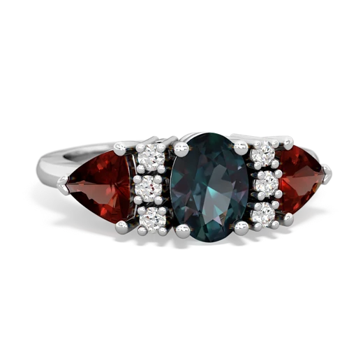 alexandrite-garnet timeless ring