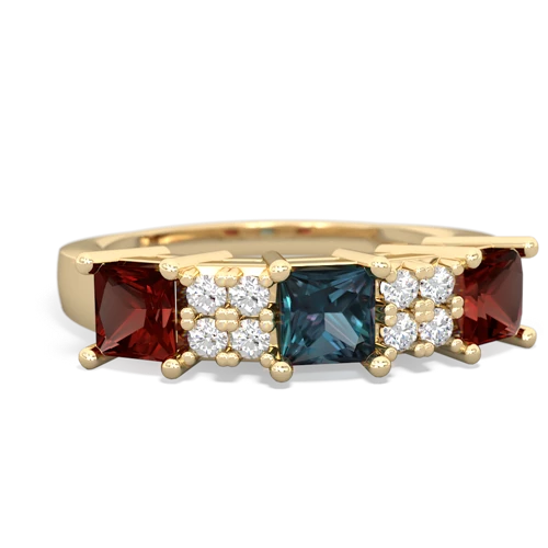 alexandrite-garnet timeless ring