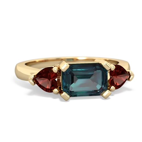 alexandrite-garnet timeless ring