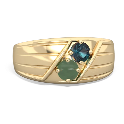 alexandrite-jade mens ring