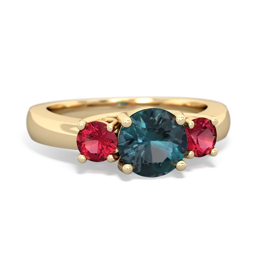 alexandrite-lab ruby timeless ring