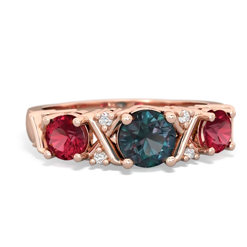 alexandrite-lab ruby timeless ring