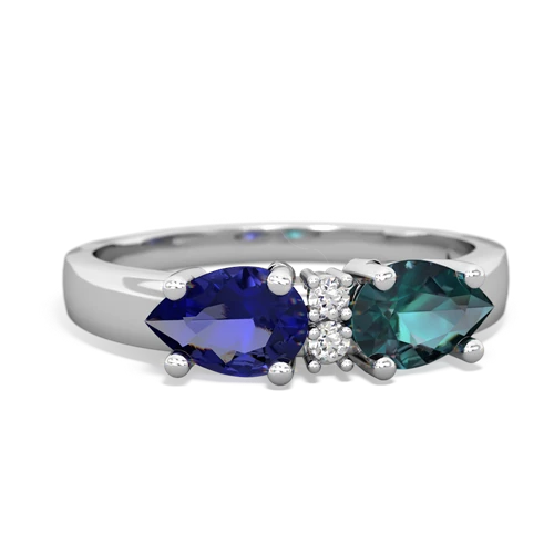 alexandrite-lab sapphire timeless ring