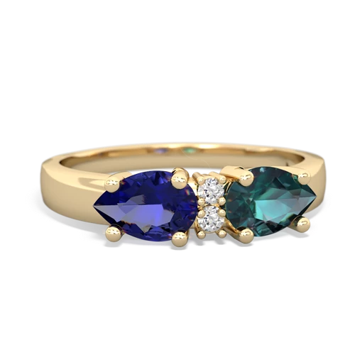 alexandrite-lab sapphire timeless ring