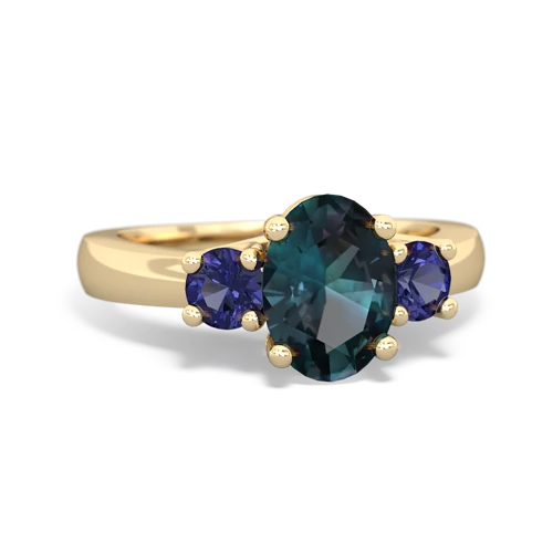 alexandrite-lab sapphire timeless ring