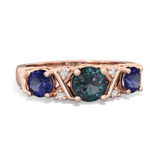 alexandrite-lab sapphire timeless ring