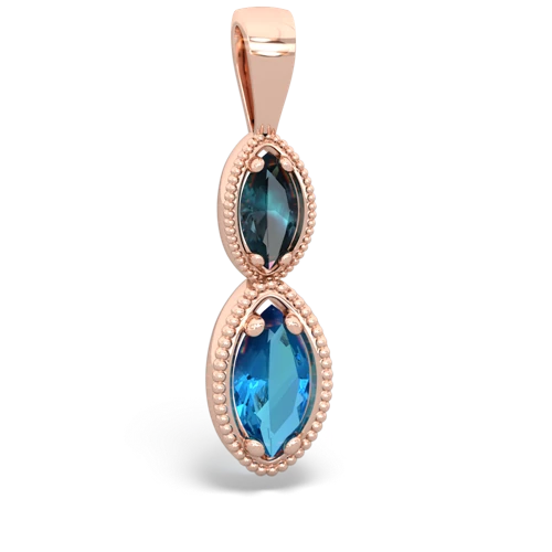 alexandrite-london topaz antique milgrain pendant