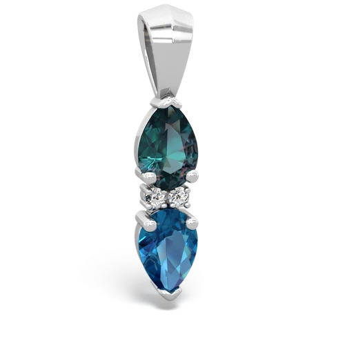 alexandrite-london topaz bowtie pendant