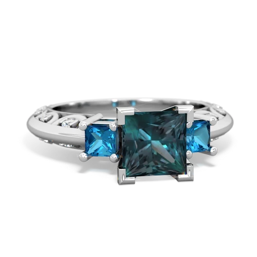 alexandrite-london topaz engagement ring