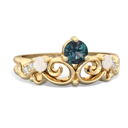 alexandrite-opal crown keepsake ring