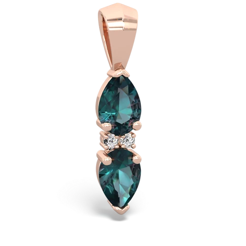 alexandrite bowtie pendant