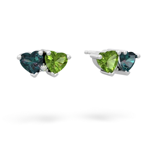 alexandrite-peridot  earrings