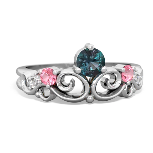 alexandrite-pink sapphire crown keepsake ring