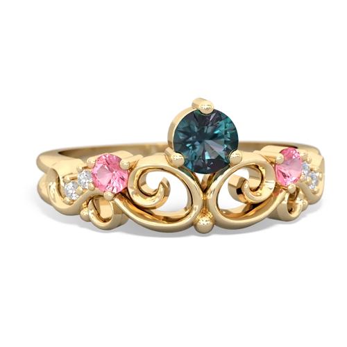 alexandrite-pink sapphire crown keepsake ring