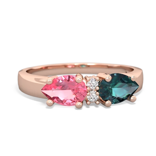 alexandrite-pink sapphire timeless ring