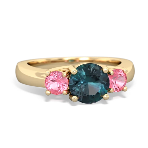 alexandrite-pink sapphire timeless ring