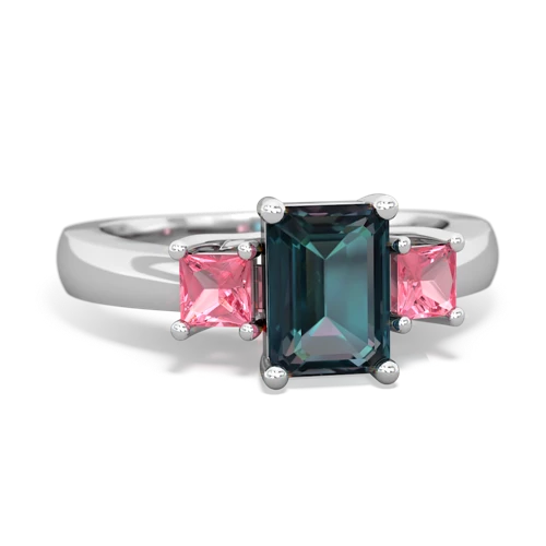 alexandrite-pink sapphire timeless ring