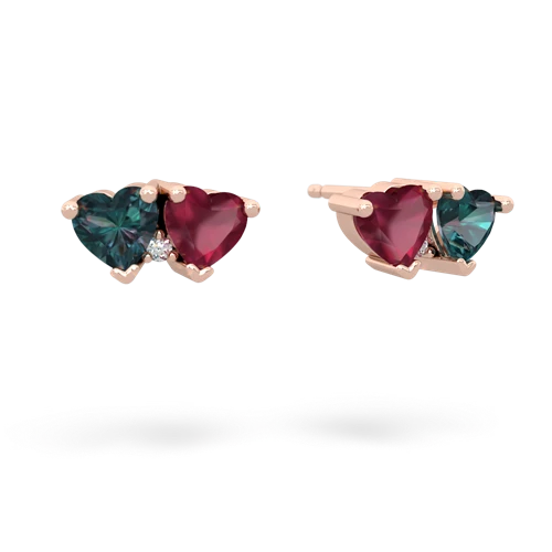 alexandrite-ruby  earrings