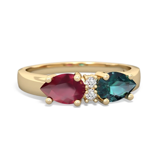 alexandrite-ruby timeless ring