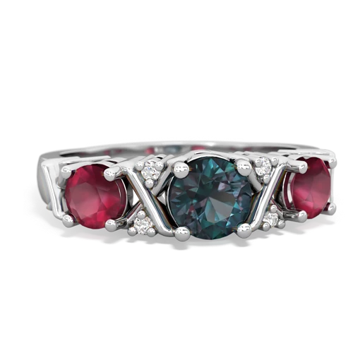 alexandrite-ruby timeless ring