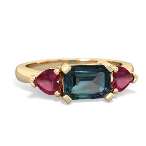 alexandrite-ruby timeless ring