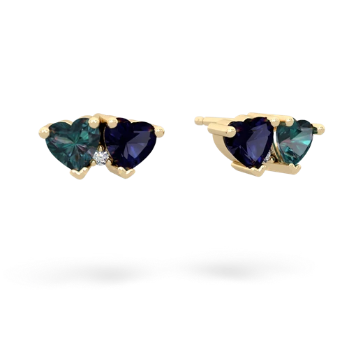 alexandrite-sapphire  earrings