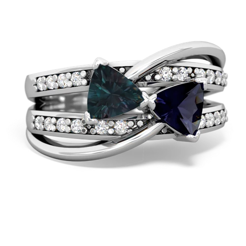 alexandrite-sapphire couture ring